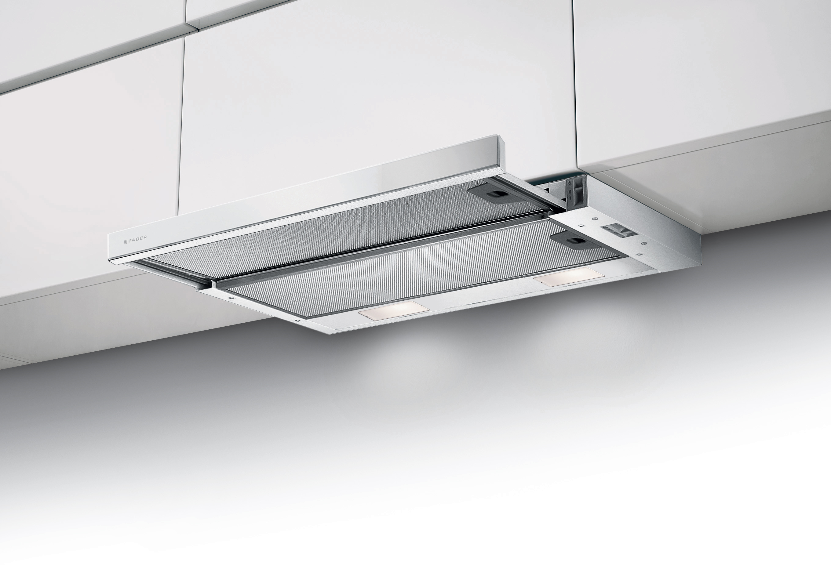 Απεικονίζεται ο απορροφητήρας εγκατεστημένος.